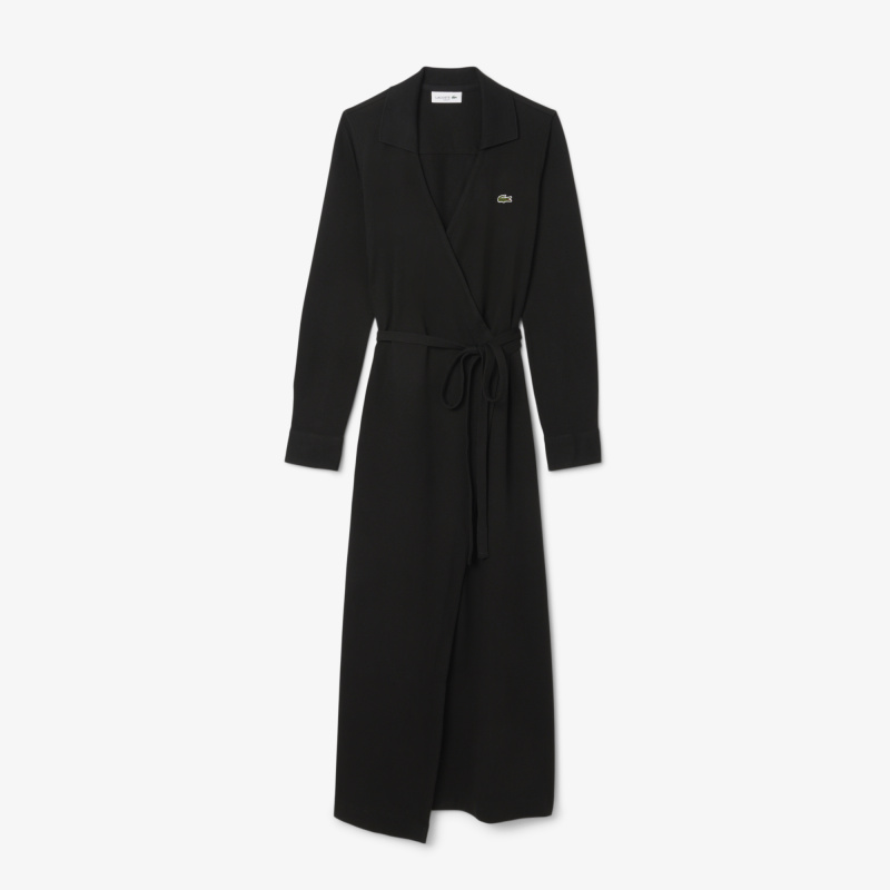 Эластичное хлопковое платье Lacoste