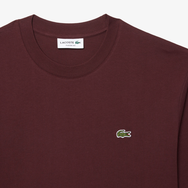 Мужская хлопковая футболка Lacoste с коротким рукавом