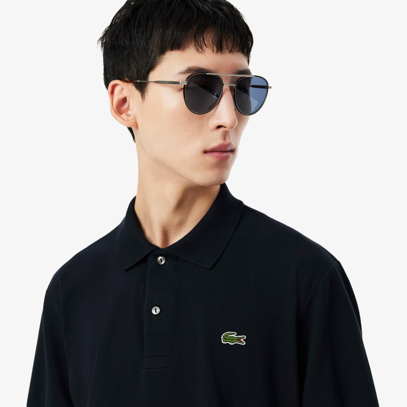 Мужское поло Lacoste из смеси эластичного органического хлопка