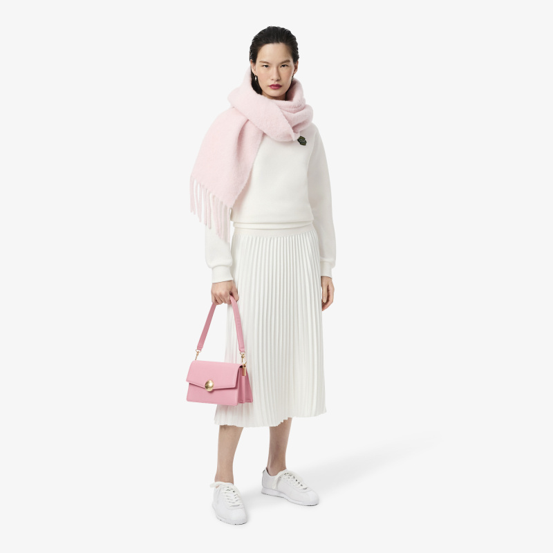 Женский свитшот Lacoste с круглым вырезом и нашивкой