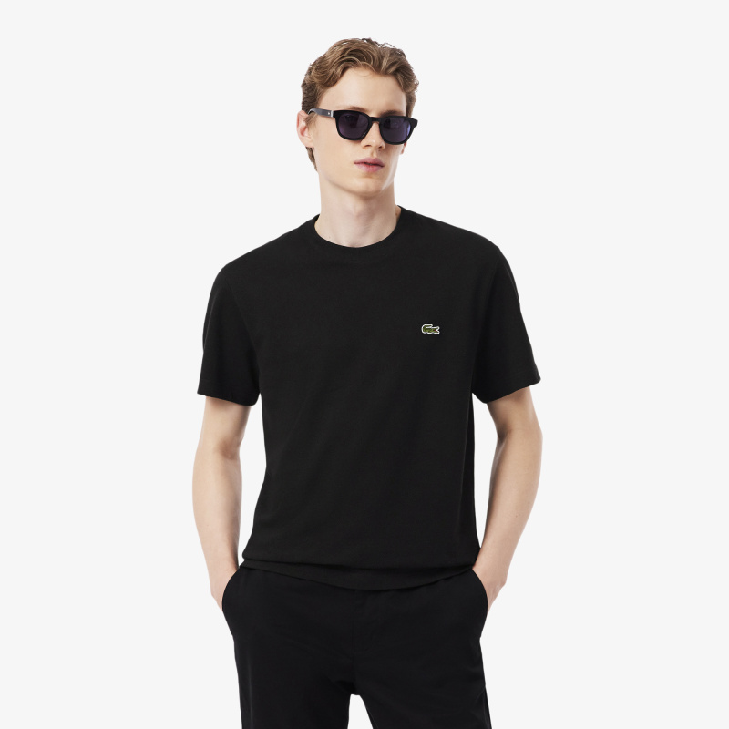 Мужская хлопковая футболка Lacoste из смеси льна