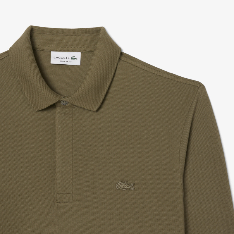 Мужское поло Lacoste с длинными рукавами