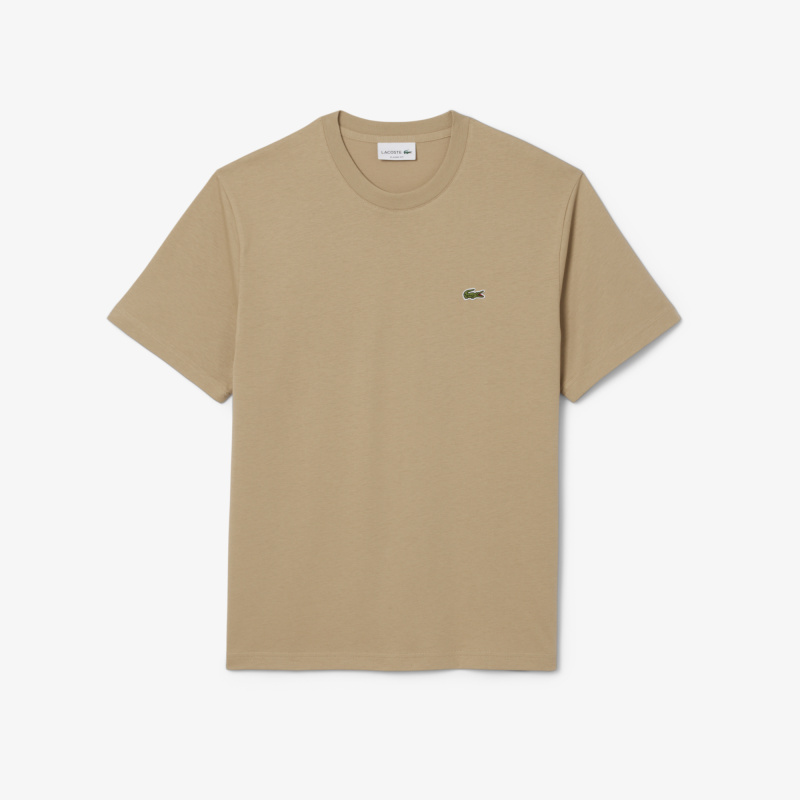 Мужская хлопковая футболка Lacoste с коротким рукавом