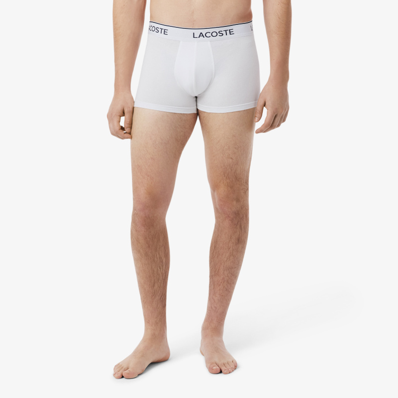 Мужские хлопковые трикотажные трусы-боксеры Lacoste (3шт.)