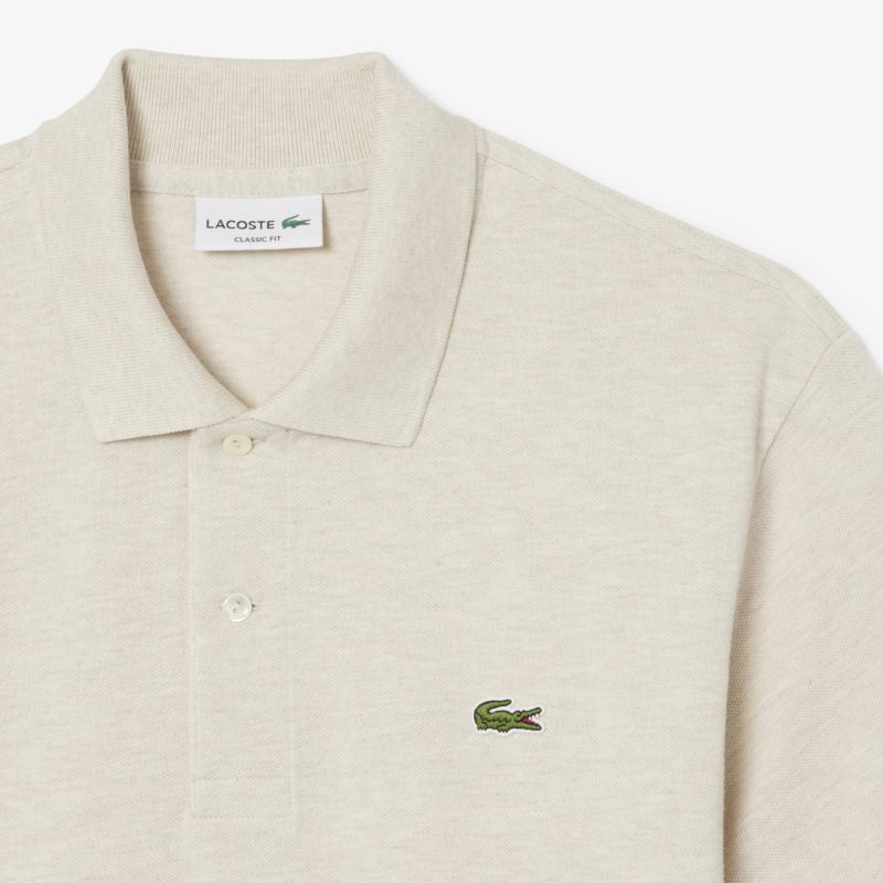 Мужское поло L.12.12 из меланжевой ткани