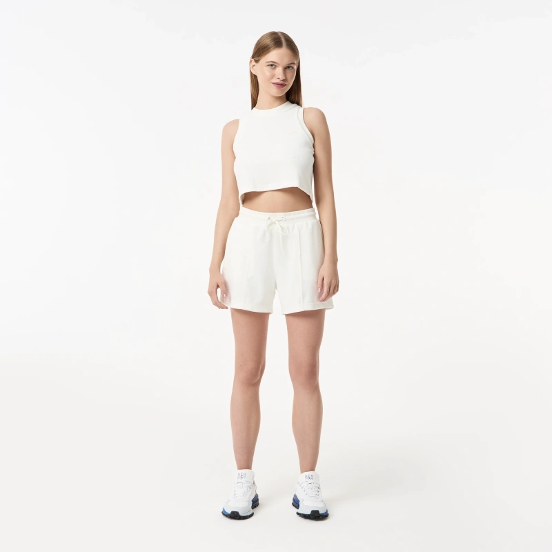 Женские короткие спортивные шорты Lacoste
