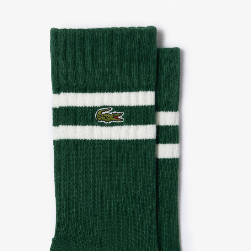 Мужские высокие хлопковые носки Lacoste Terry Sole