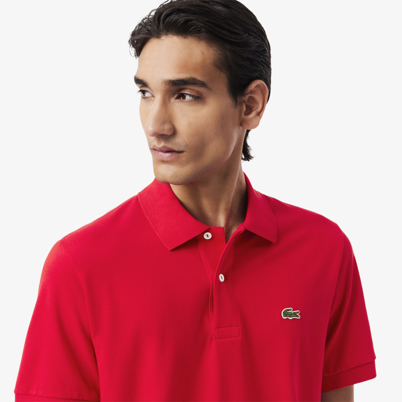 Мужское поло Lacoste из смеси эластичного органического хлопка