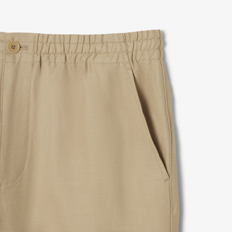 Мужские спортивные брюки Lacoste из смеси льна и вискозы