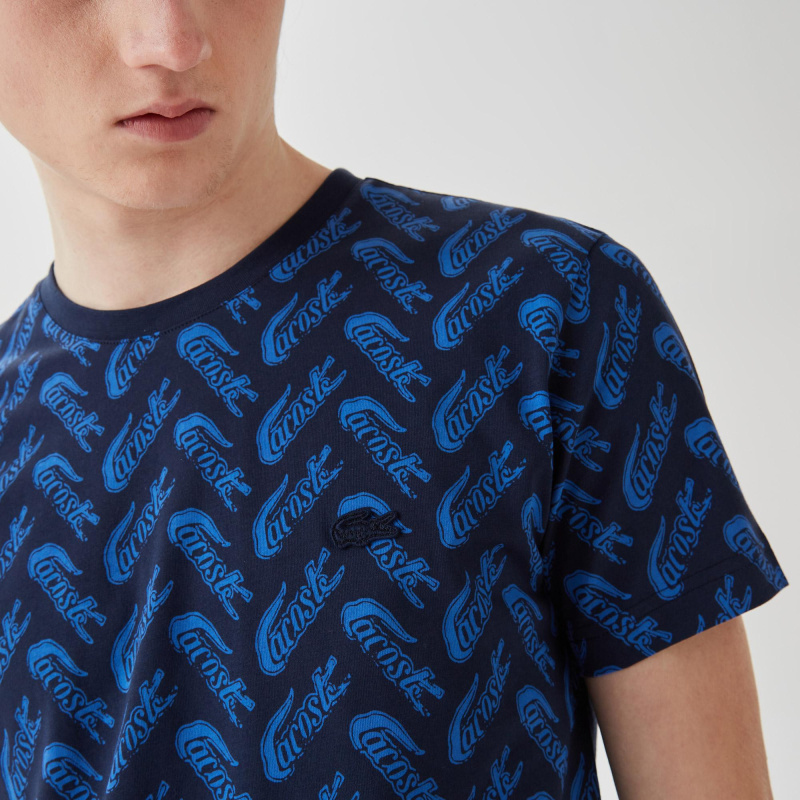 Мужская футболка Lacoste приталенного кроя