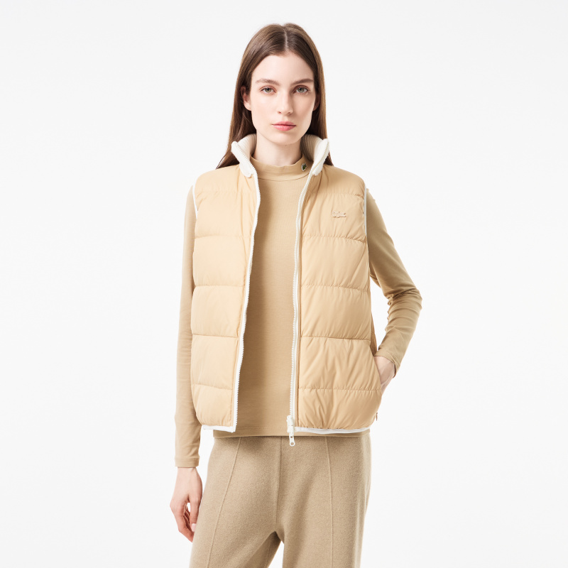 Женский утепленный двусторонний жилет Lacoste