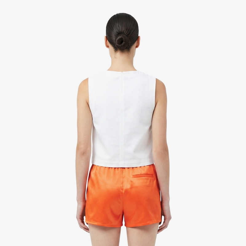 Женский хлопковый топ Lacoste из смеси льна