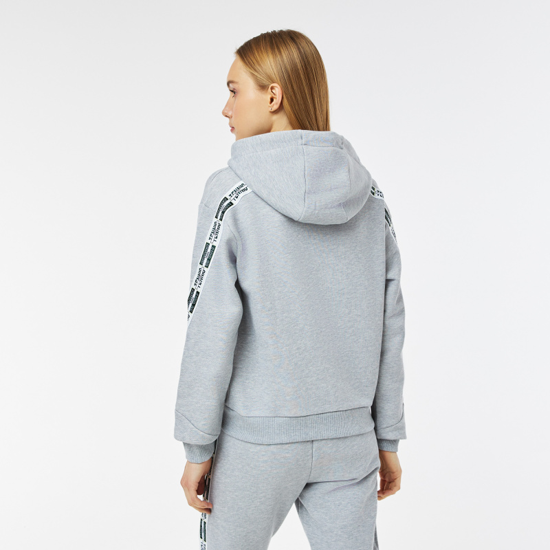 Женская толстовка Lacoste Crop Fit с капюшоном