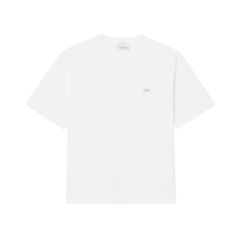 Футболка Lacoste унисекс свободного кроя из органического хлопка