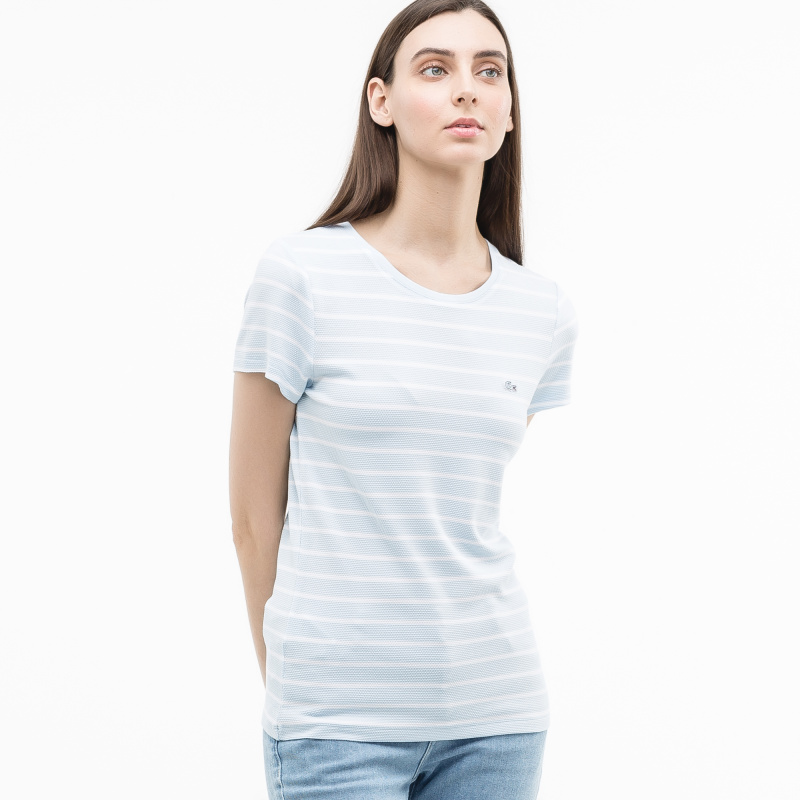 Женская футболка Lacoste приталенного кроя