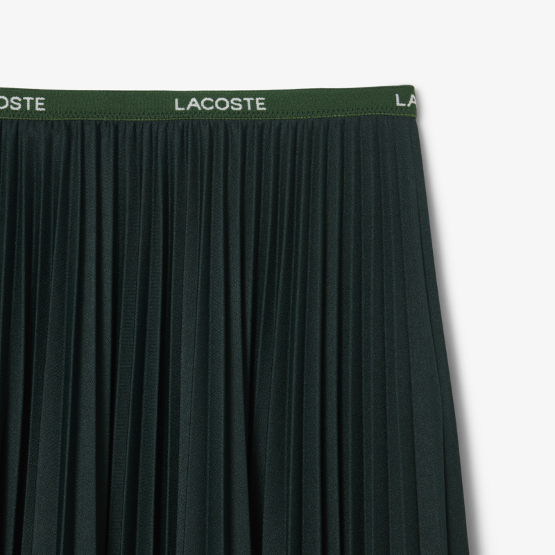 Длинная плиссированная юбка Lacoste с эластичной талией