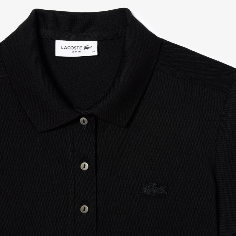 Женское поло Lacoste приталенного кроя из эластичного хлопка