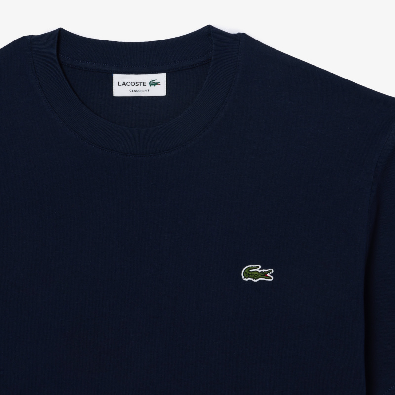 Мужская хлопковая футболка Lacoste с коротким рукавом