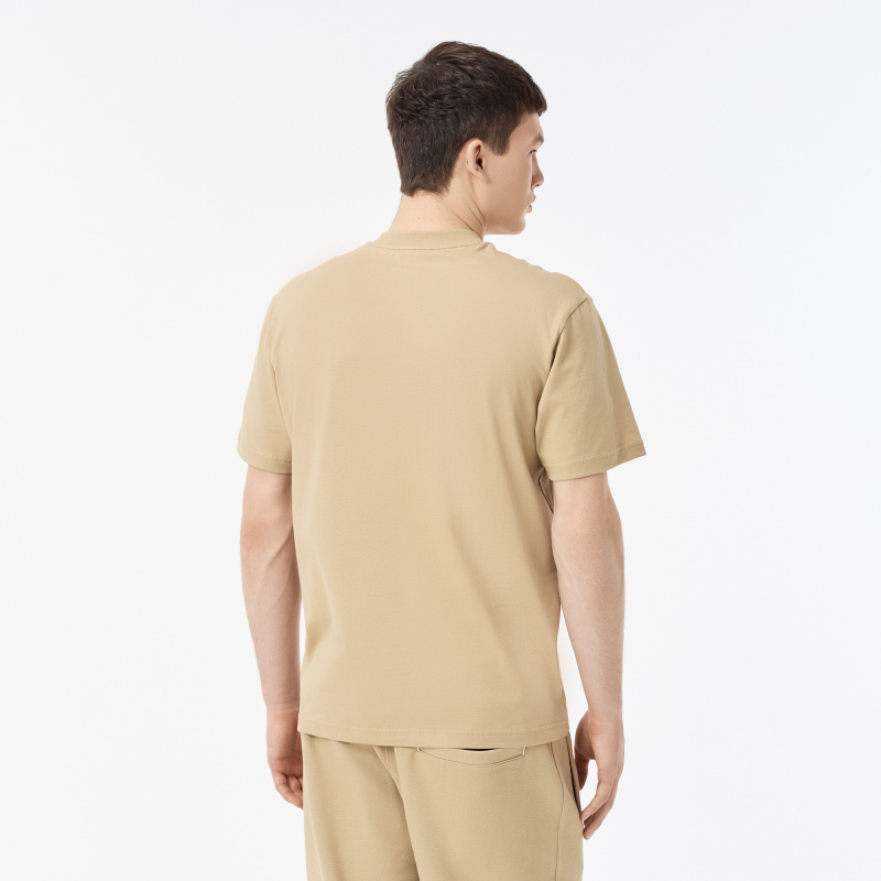 Мужская хлопковая футболка Lacoste с коротким рукавом