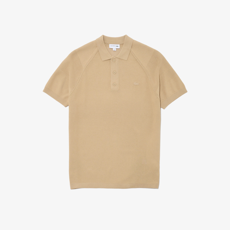 Мужское тёплое трикотажное поло Lacoste