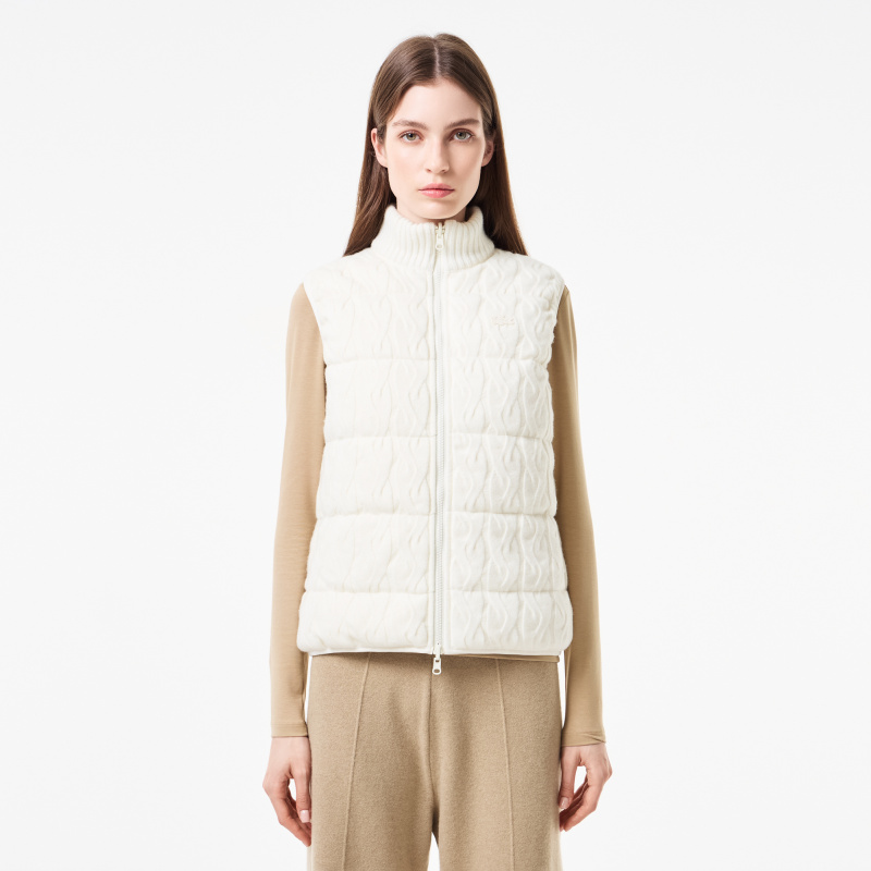 Женский утепленный двусторонний жилет Lacoste