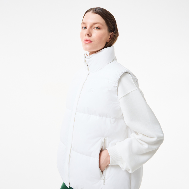 Женский жилет Lacoste с наполнением из смеси пуха и пера