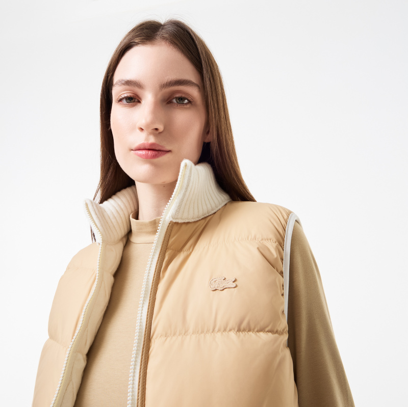 Женский утепленный двусторонний жилет Lacoste