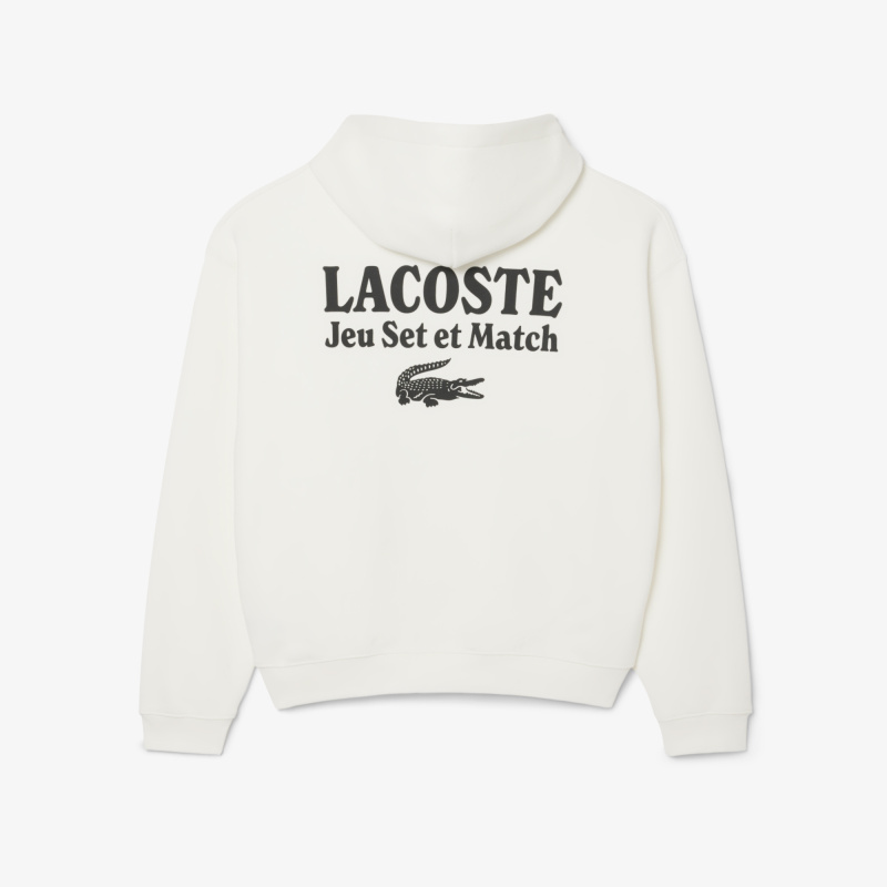 Мужская флисовая толстовка-худи Lacoste свободного кроя