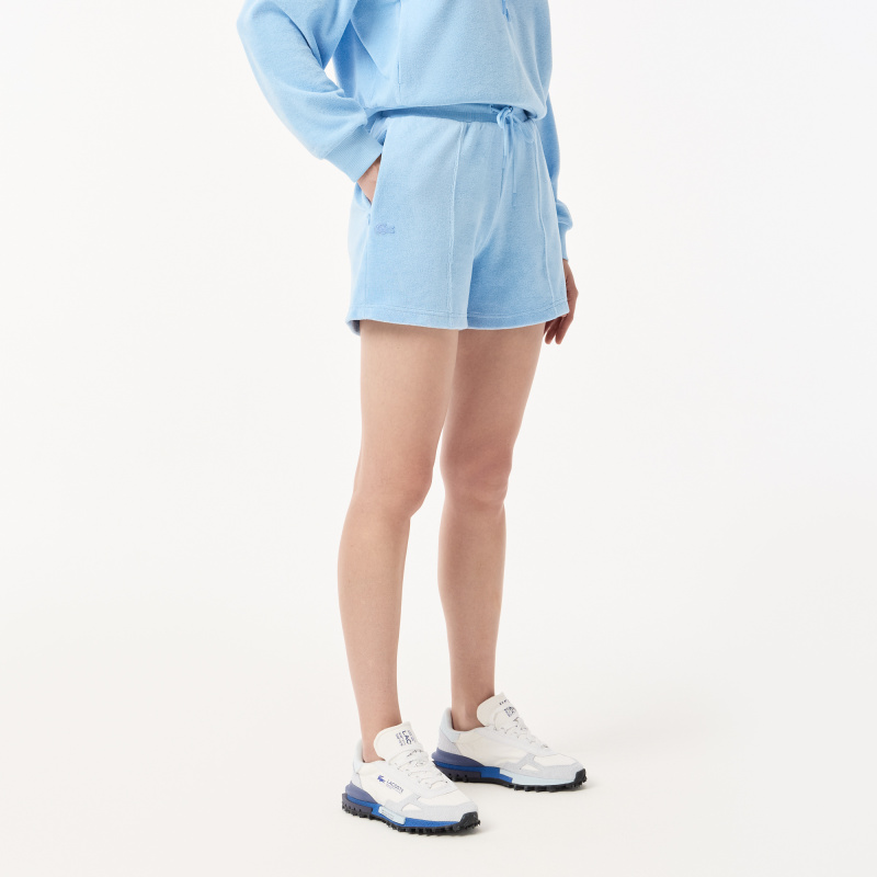 Женские короткие спортивные шорты Lacoste