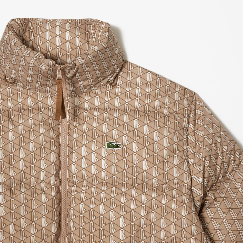 Мужской пуховик Lacoste Packaway с капюшоном