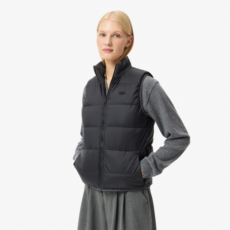 Женский утепленный двусторонний жилет Lacoste