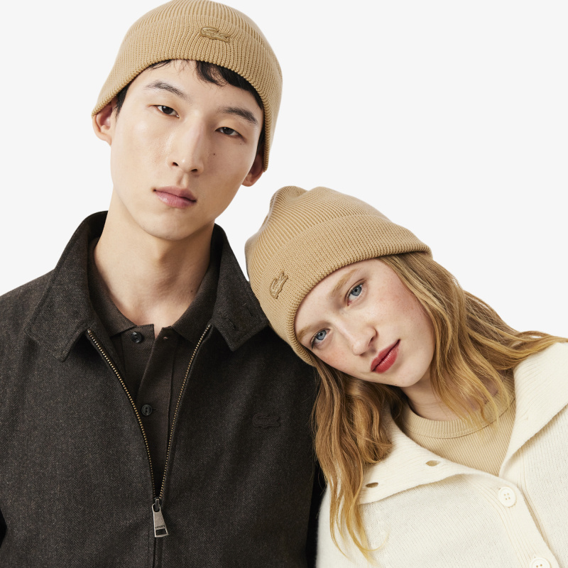 Вязаная шапка Lacoste