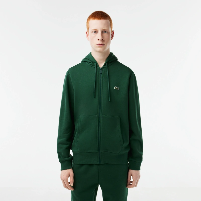 Мужская флисовая толстовка Lacoste на молнии