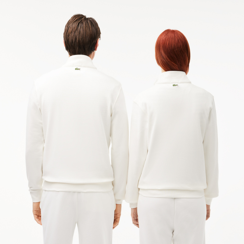 Свитшот Lacoste унисекс с застежкой-молнией с высоким воротом