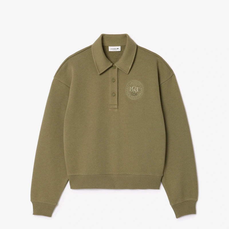 Женская флисовая толстовка-поло Lacoste