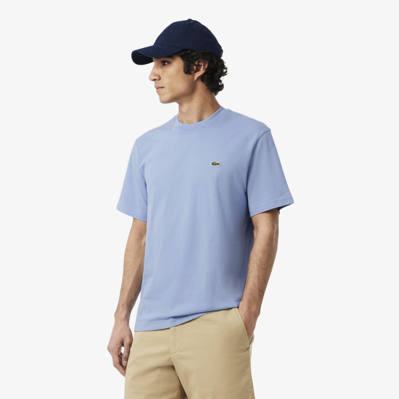 Мужская хлопковая футболка Lacoste с коротким рукавом