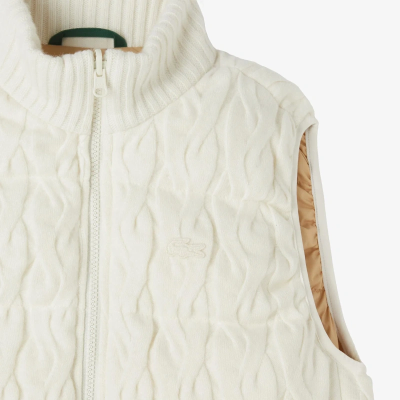 Женский утепленный двусторонний жилет Lacoste