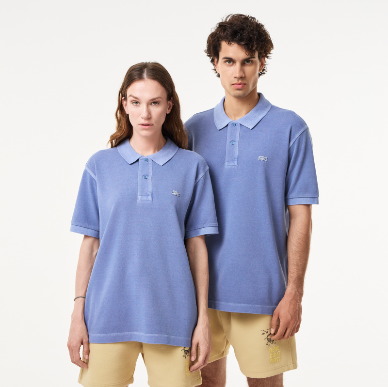 Хлопковое поло Lacoste унисекс