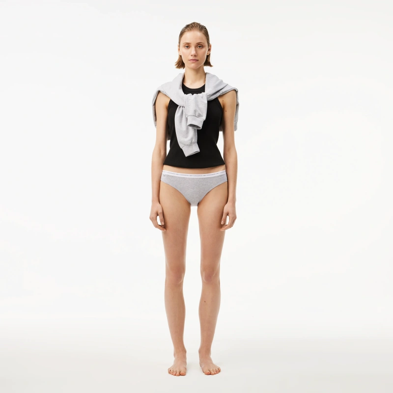 Женские трусы Lacoste из эластичного хлопка (3ед.)