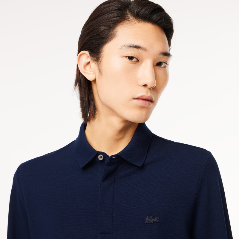 Мужское поло Lacoste с длинными рукавами