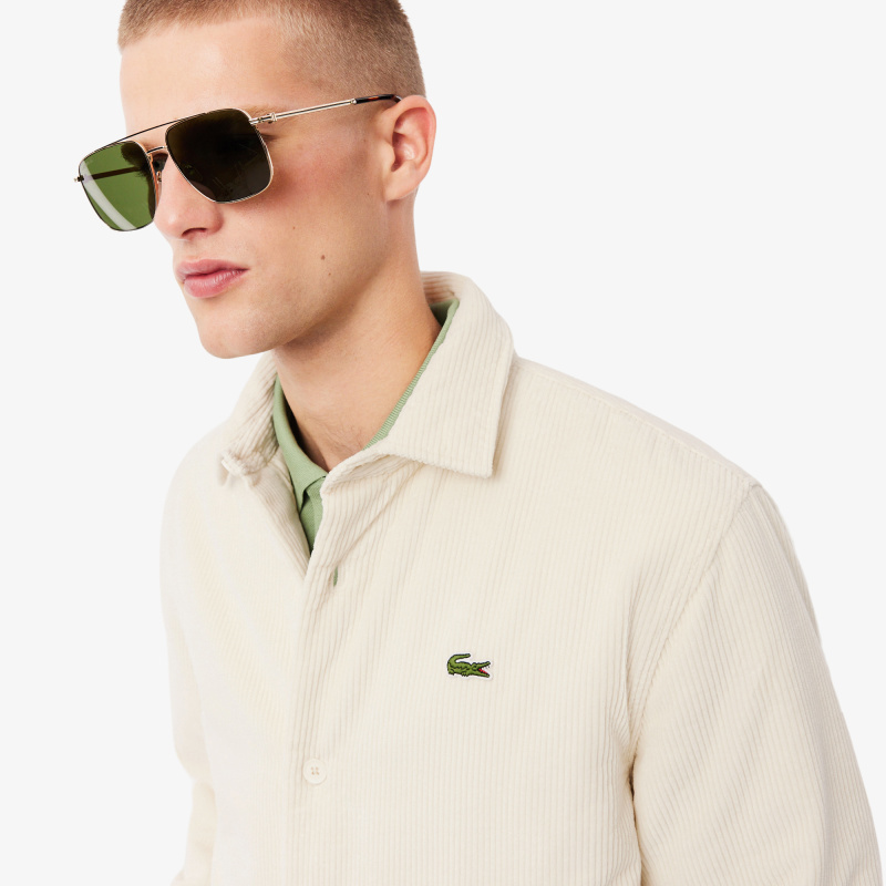 Мужская вельветовая верхняя рубашка Lacoste