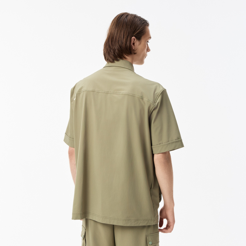 Мужская рубашка Lacoste с коротким рукавом и тремя карманами