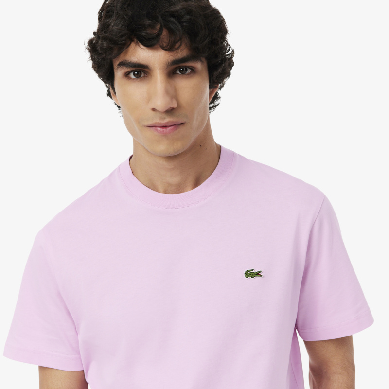 Мужская хлопковая футболка Lacoste с коротким рукавом