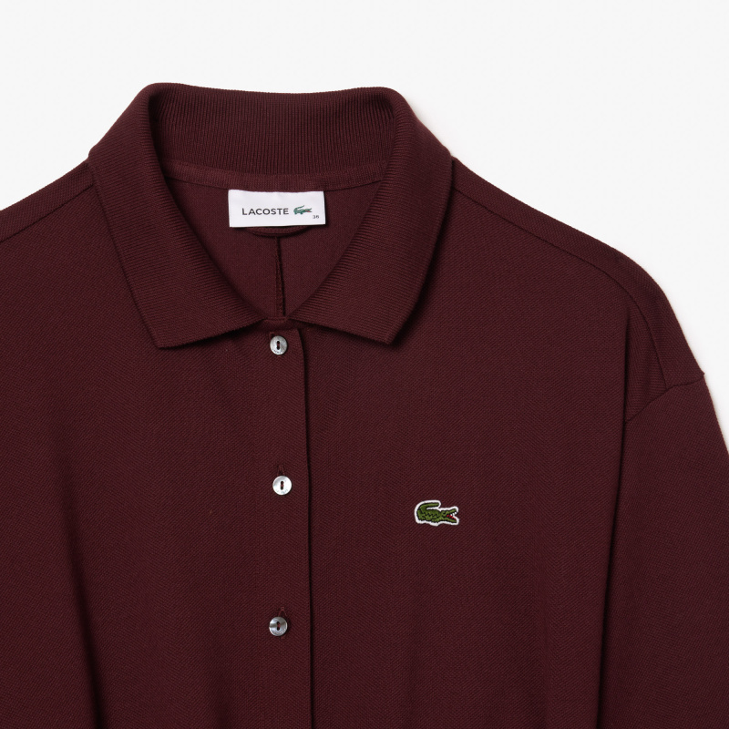 Женское платье Lacoste на пуговицах с длинным рукавом