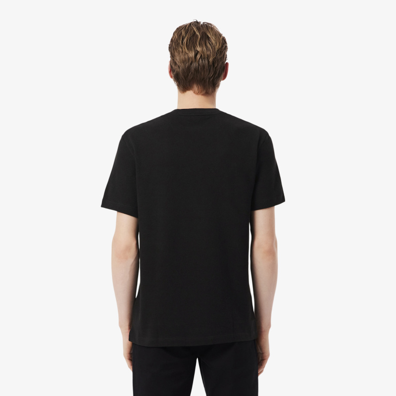 Мужская хлопковая футболка Lacoste из смеси льна