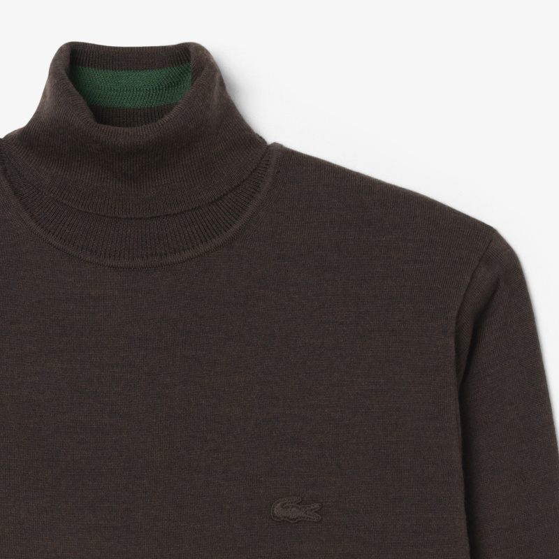 Мужская водолазка Lacoste из мериносовой шерсти