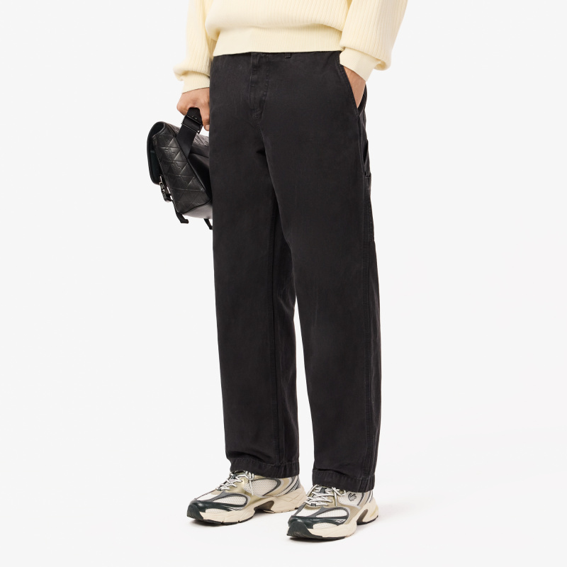 Мужские хлопковые брюки Lacoste Relaxed Fit