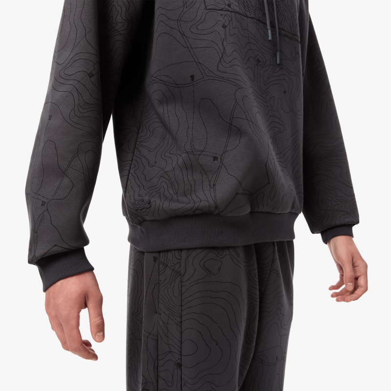 Мужской хлопковый свитшот Lacoste оверсайз