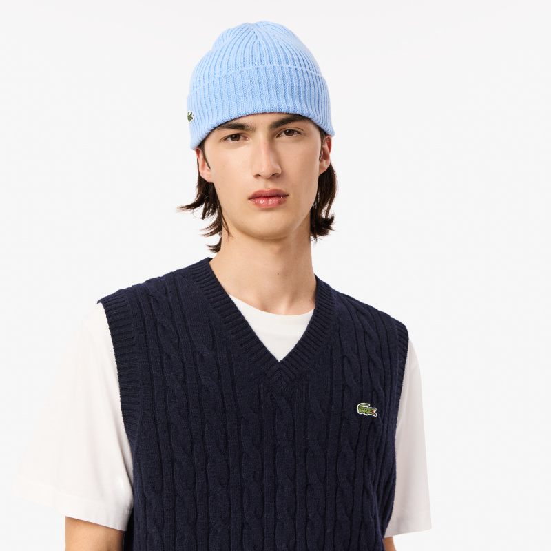 Мужской жилет Lacoste из овечьей шерсти без рукавов