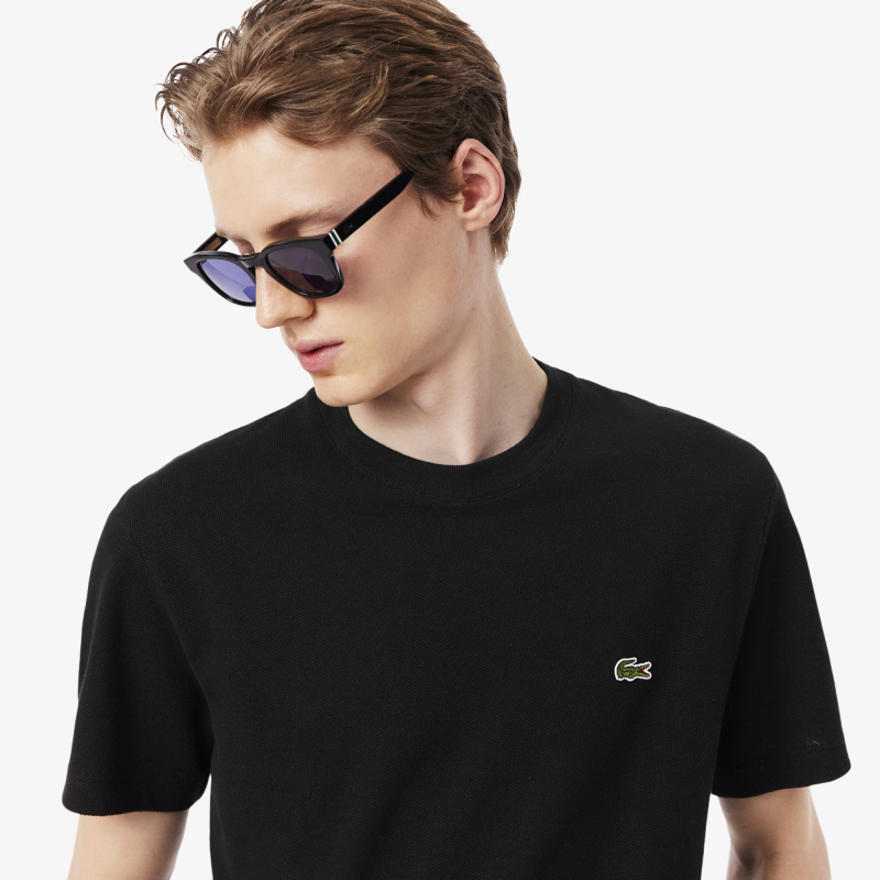 Мужская хлопковая футболка Lacoste из смеси льна